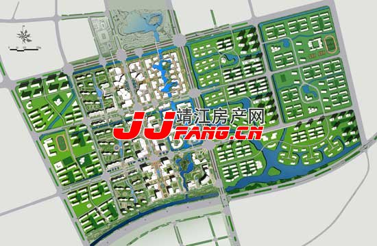 靖江商业核心区总平面图(图1) 靖江商业核心区总平面图(图1)
