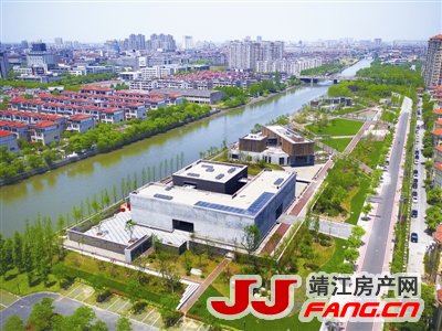 靖江马洲艺文馆室外景观(图1)