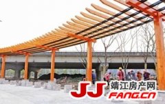 新洲桥南侧小游园雏形初显
