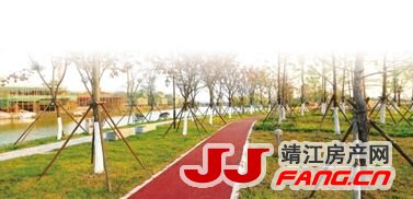 滨江新城打造高颜值亲水走廊(图1) 靖江滨江新城亲水走廊