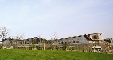 13栋景观建筑 靖江滨江休闲水街的雅致风情