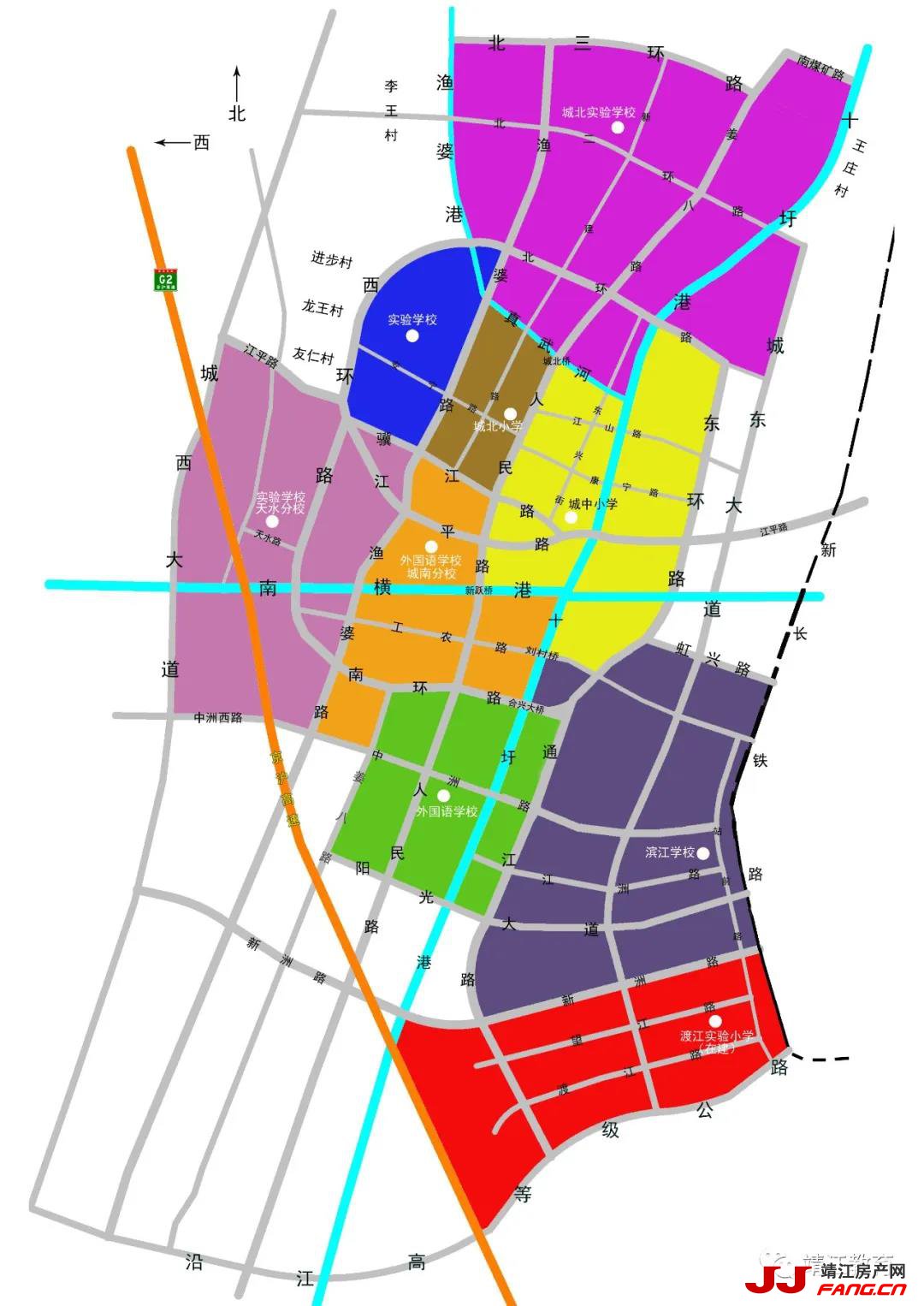 重要：2020年靖江市小学及初中学区划分一览表