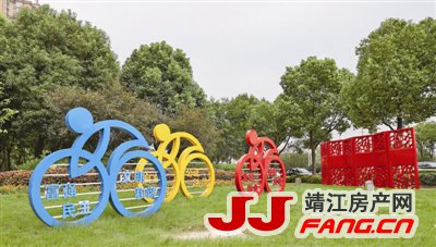 景观小品 提升靖江城市的“颜值”(图1)