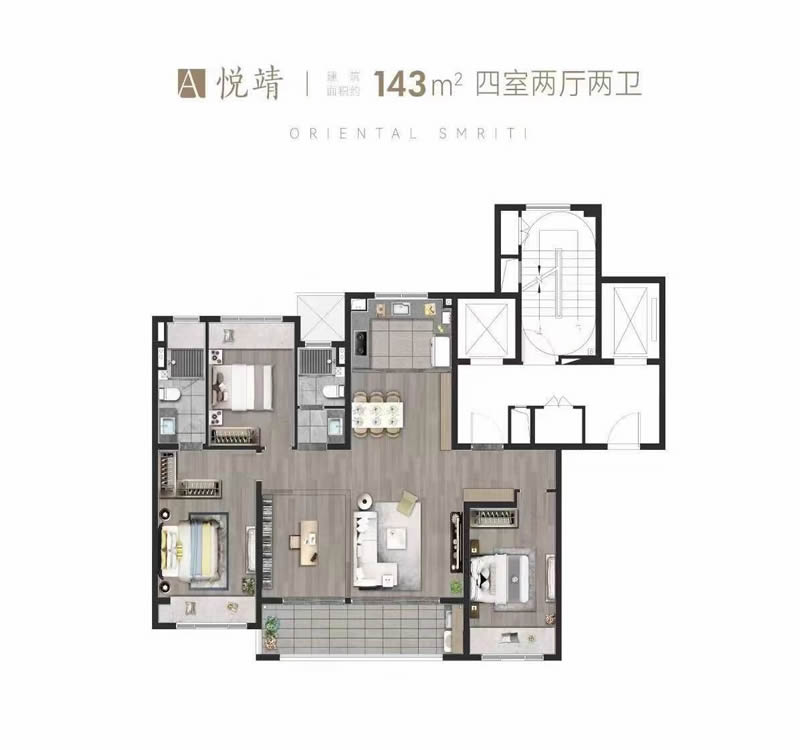 靖江靖樾东方户型鉴赏(图1)