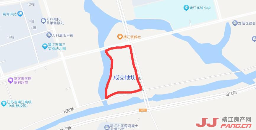 靖江土拍快讯:滨江新城成交一宗地块楼面价128W平米