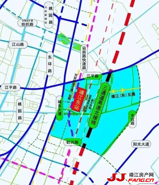 靖江高铁站传来最新消息 “高铁新城”将推进?(图2) 靖江高铁站传来最新消息 “高铁新城”将推进?(图2)
